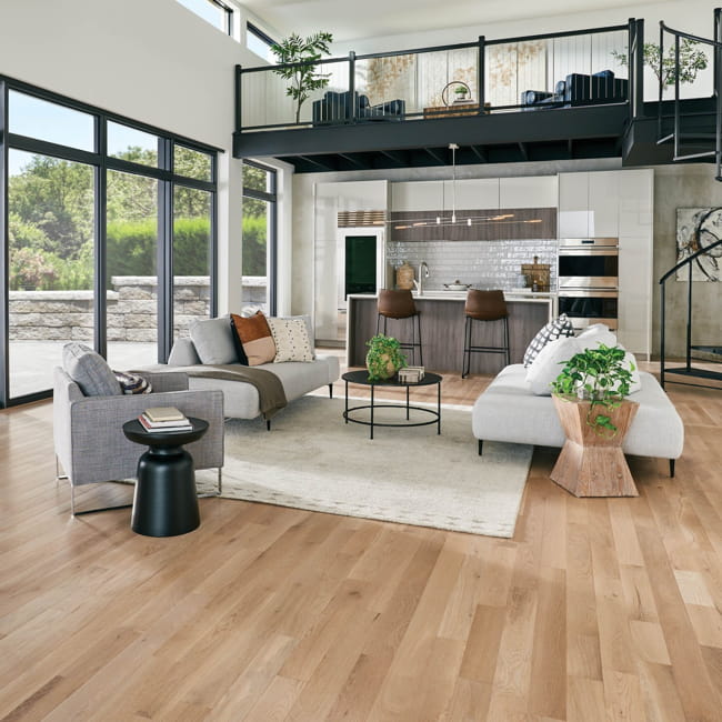 Living room wood floor