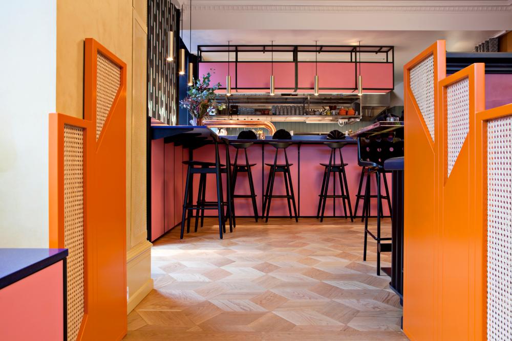 Hexagonal wood flooring