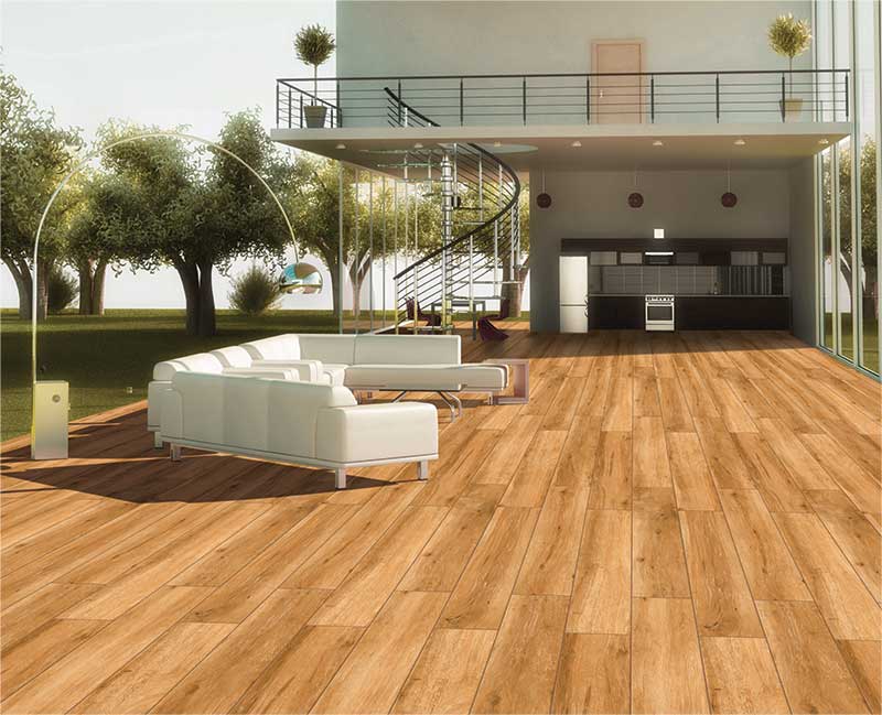 Plank wood floor